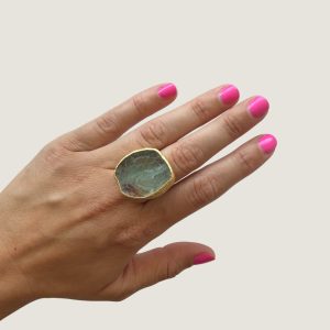 Ring – Green-Brown Agate