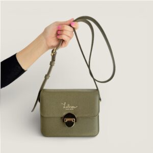 Ava Ledertasche - Olivgrün